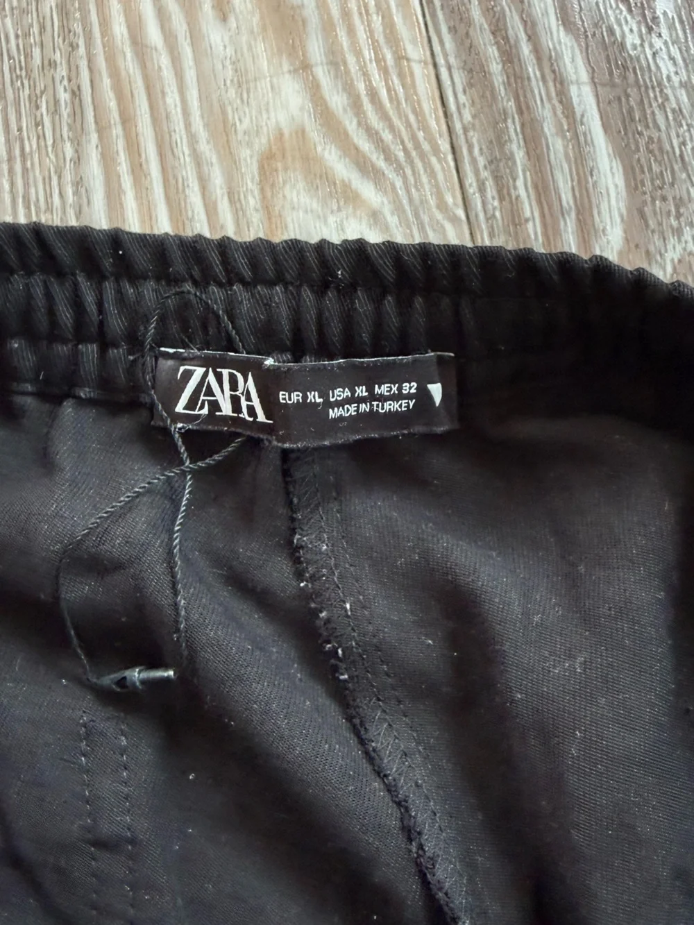 Zara black linen pants